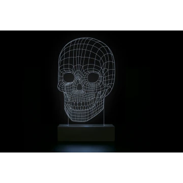 Skull - 3D LED RGB Remote Controlled Lamp - L3D016