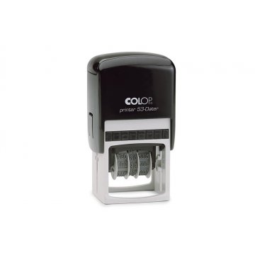 Colop Printer 53 Date Stamp - imprint size: 45x30mm - digital date, Polish or ISO - COL085