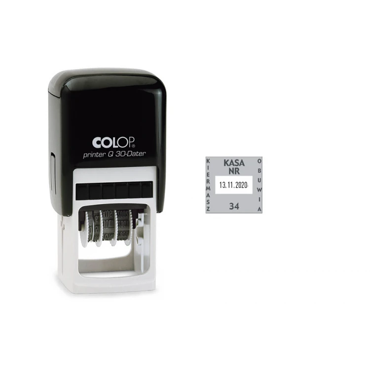 Colop Printer Q30 Square Date Stamp - imprint size: 31x31mm - digital date - COL089