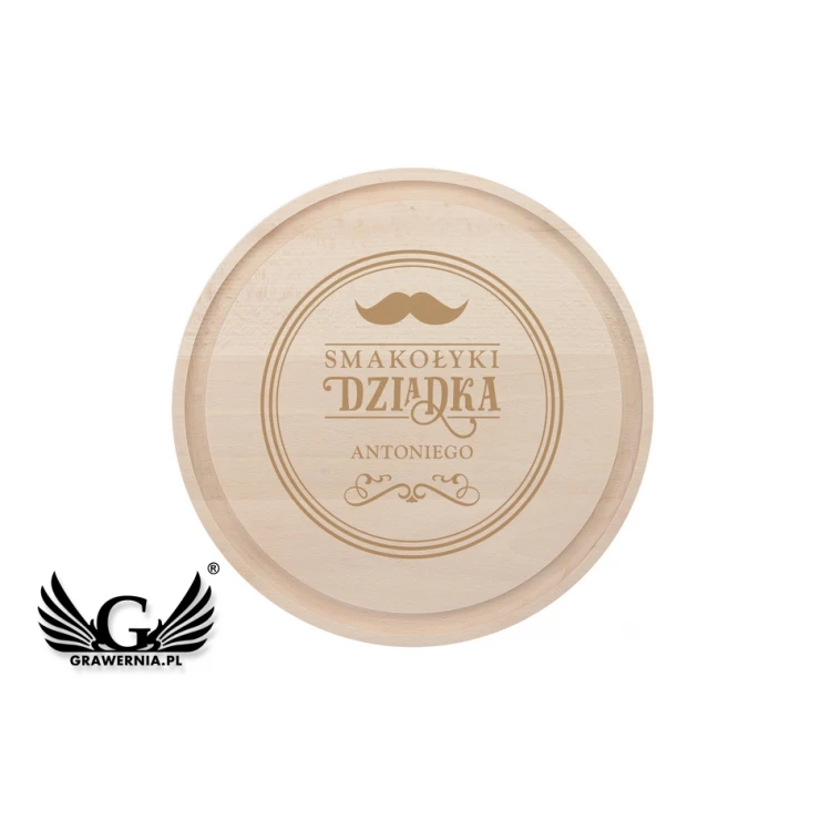Engraved Board with Dome - Large - Grandpa's Delicacies - PAT006
