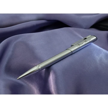 HERI DIAGONAL Silver Pen with Stamp in Case (model 3000)