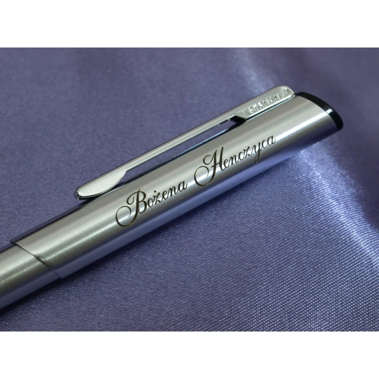 HERI DIAGONAL Silver Pen with Stamp in Case (model 3000)