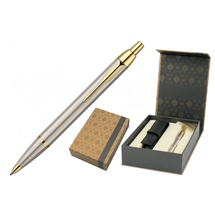 PARKER IM Brushed Metal GT Pen with Case - PAR139-D-SWPAG