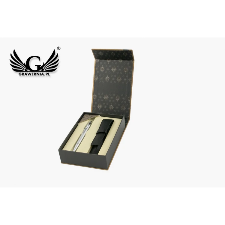 PARKER IM Silver CT Pen with Case - PAR117-D-SWPAG