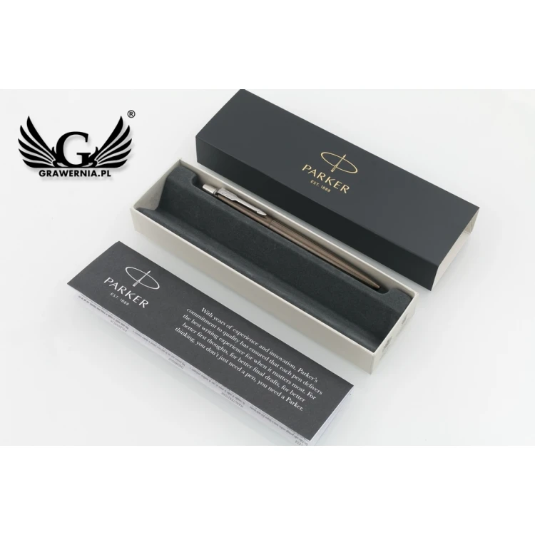 PARKER JOTTER PREMIUM Carlisle Brown Pinstripe CT Ballpoint Pen - PAR143-D-JOT