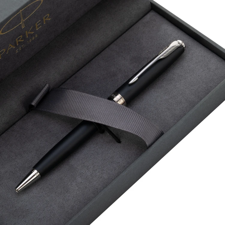 Parker Sonnet Slim Core Matte Black CT - PAR218 Pen