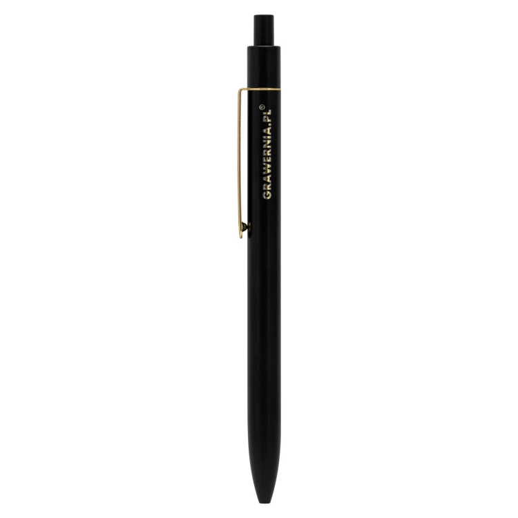 Metal ballpoint pen with customised engraving + eco-friendly case - DP026