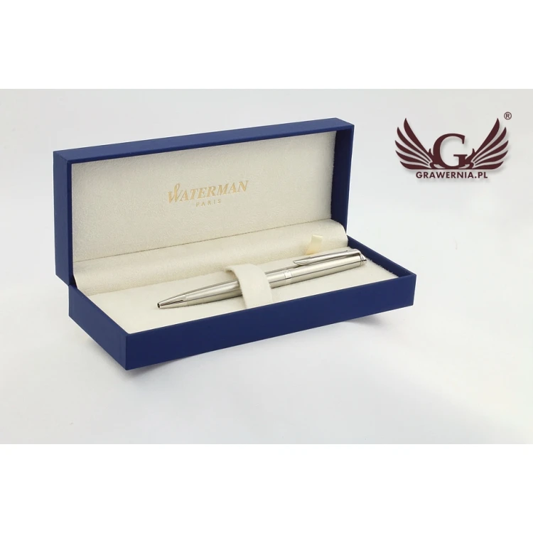 WATERMAN HEMISPHERE Ballpoint Pen - Satin Steel CT - WAT025
