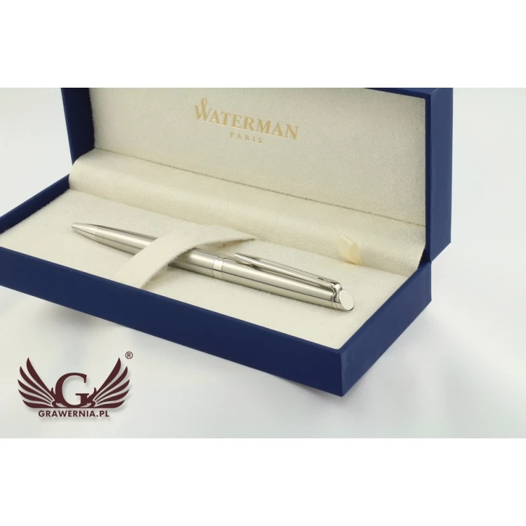 WATERMAN HEMISPHERE Ballpoint Pen - Satin Steel CT - WAT025