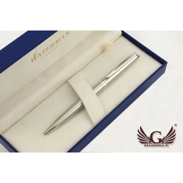 WATERMAN HEMISPHERE Ballpoint Pen - Satin Steel CT - WAT025