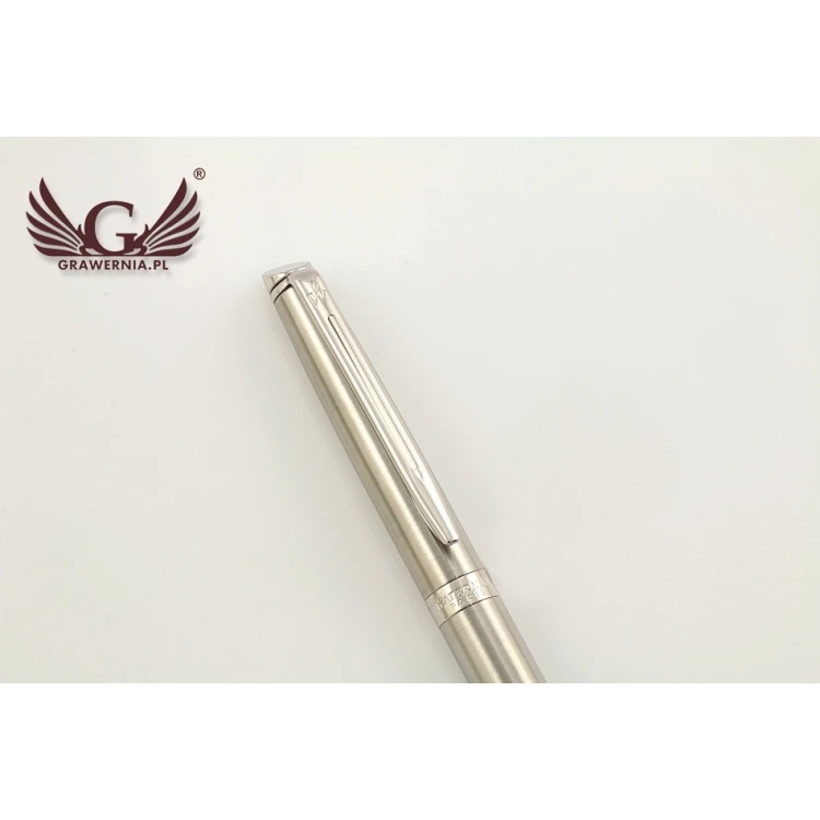 WATERMAN HEMISPHERE Ballpoint Pen - Satin Steel CT - WAT025
