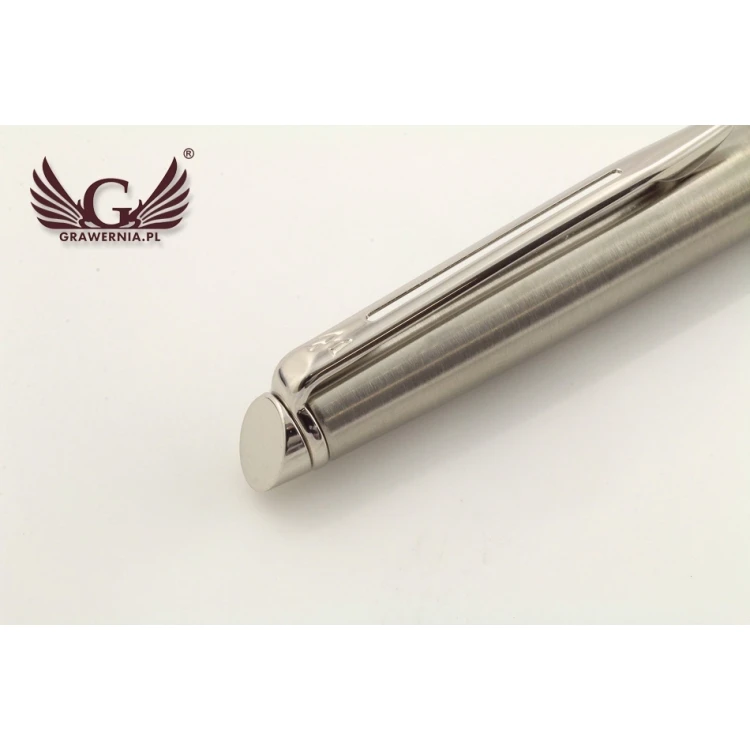 WATERMAN HEMISPHERE Ballpoint Pen - Satin Steel CT - WAT025