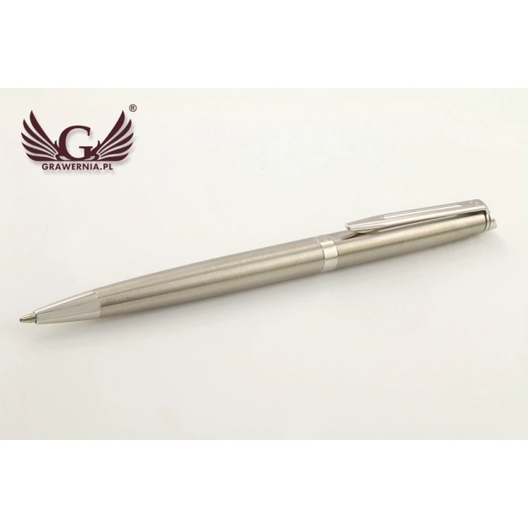 WATERMAN HEMISPHERE Ballpoint Pen - Satin Steel CT - WAT025