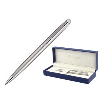 WATERMAN HEMISPHERE Ballpoint Pen - Satin Steel CT - WAT025