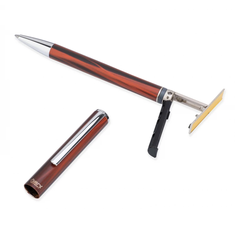 HERI Classic 3108 Pen with Stamp - Wood-like in Case - HER021