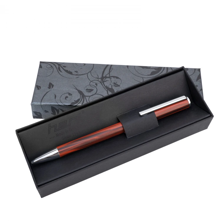 HERI Classic 3108 Pen with Stamp - Wood-like in Case - HER021