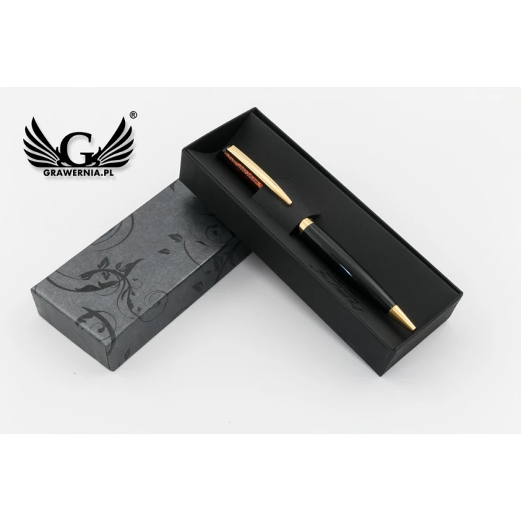 HERI Color Exclusive 6724 Pen with Stamp - Marble in Case - HER017