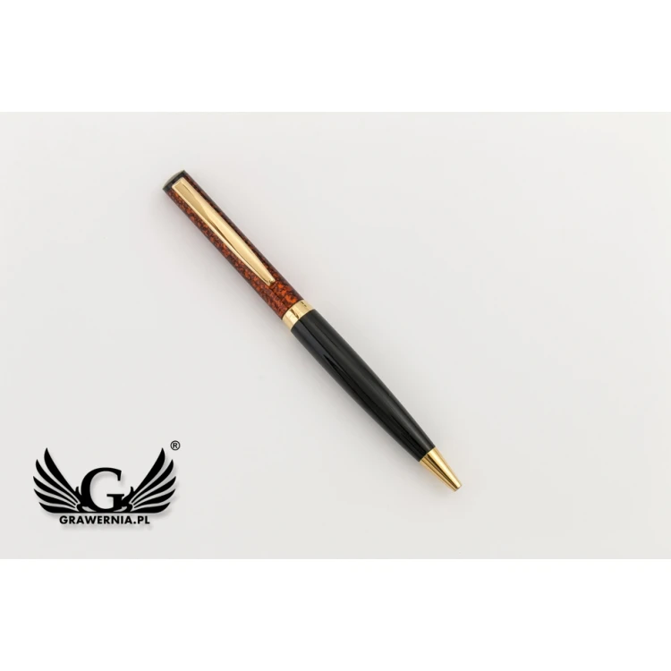 HERI Color Exclusive 6724 Pen with Stamp - Marble in Case - HER017