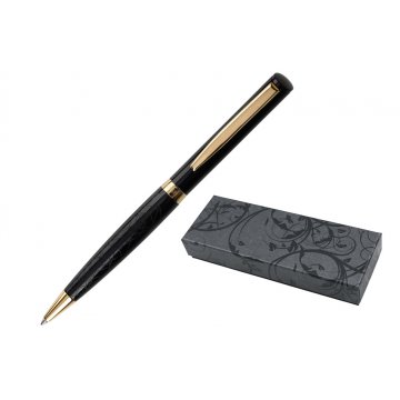 HERI Color Exclusive 6720 Pen with Stamp - Black-Gold in Case - HER016