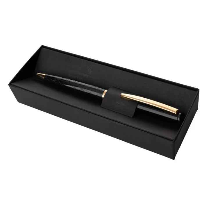 HERI Color Exclusive 6720 Pen with Stamp - Black-Gold in Case - HER016