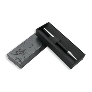 HERI DIAGONAL 3021 Pen with Stamp - Black-Silver in Case - HER015