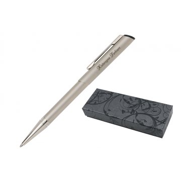 HERI DIAGONAL 3004 Ballpoint Pen with Stamp - Pearl in Case - HER013