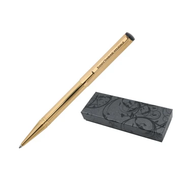 HERI DIAGONAL 3003 Pen with Stamp - Gold in Case - HER014