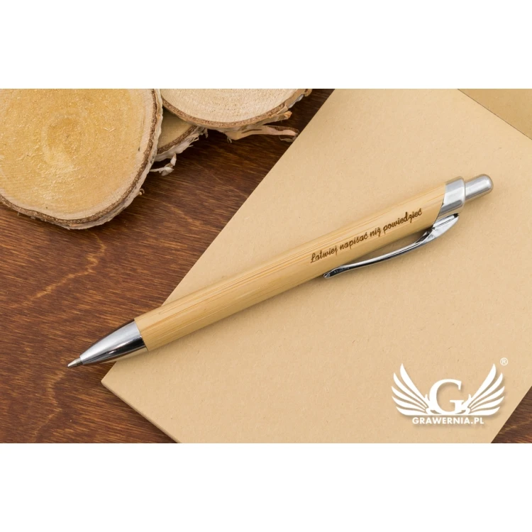Palermo Bamboo Pens with Custom Engraving - DP020