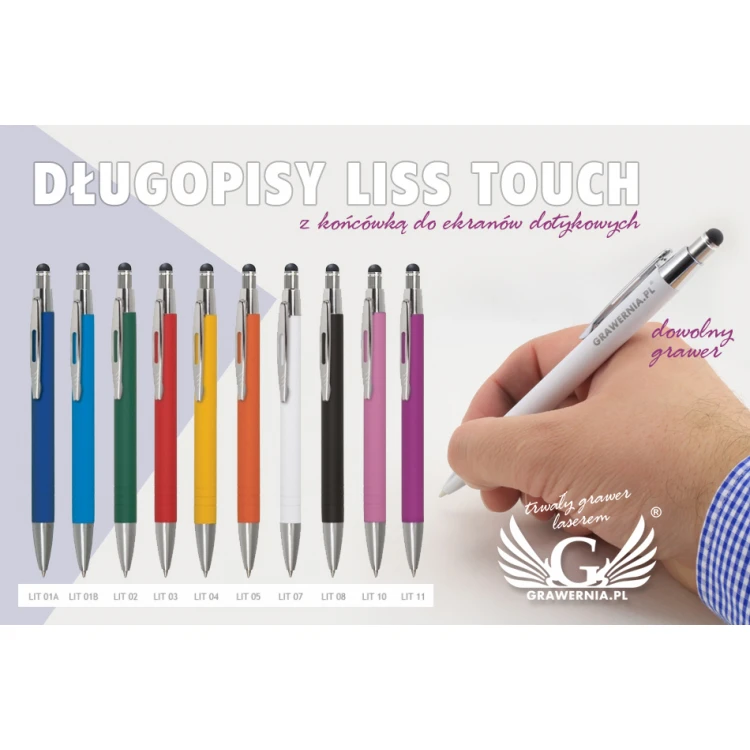 Metal Pens LISS TOUCH + any laser engraving - DP006