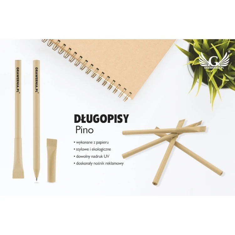 Pino Paper Pens with Custom UV Print - DP021