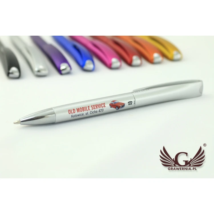 INES SOLID Plastic Pens - UV Print - DP008