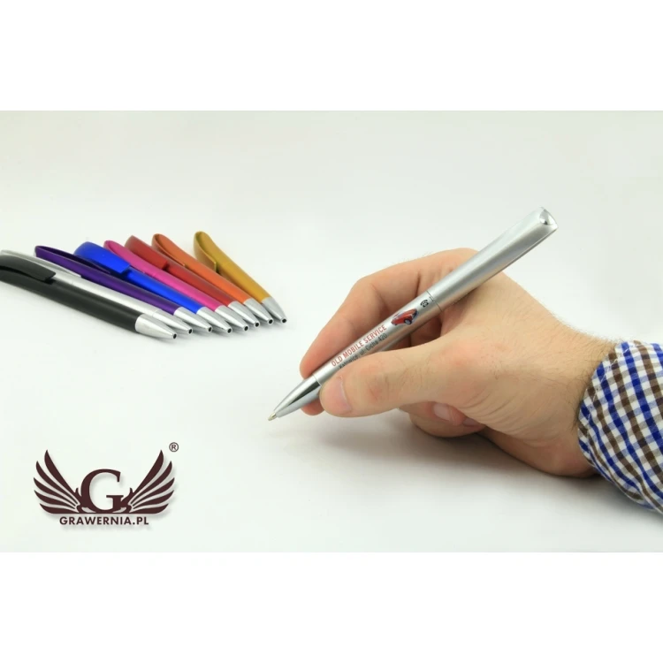 INES SOLID Plastic Pens - UV Print - DP008