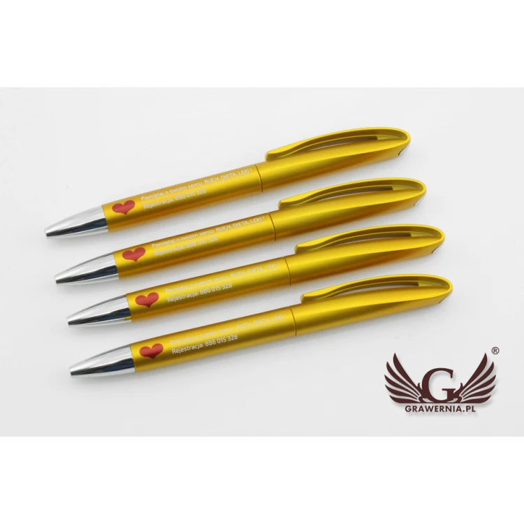 INES SOLID Plastic Pens - UV Print - DP008