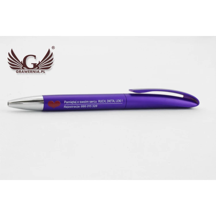 INES SOLID Plastic Pens - UV Print - DP008