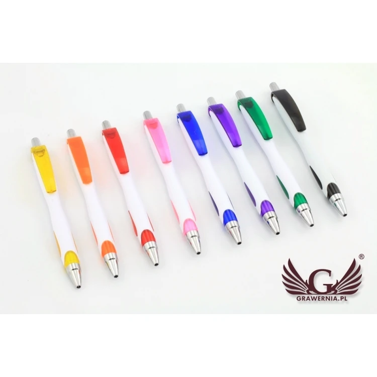 VIKI WHITE Plastic Pens - UV Print - DP011