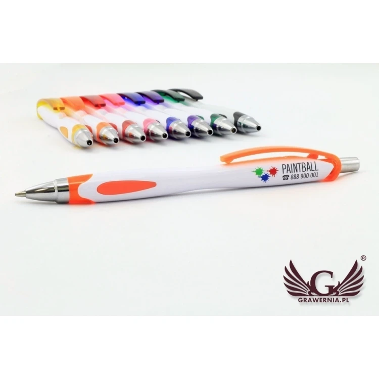 VIKI WHITE Plastic Pens - UV Print - DP011