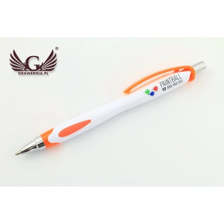 VIKI WHITE Plastic Pens - UV Print - DP011