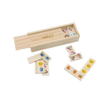 Domino Farm in a Wooden Box with Your Engraving - GR005