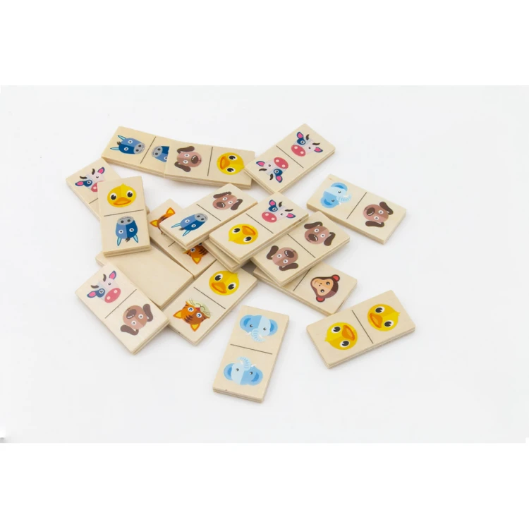 Domino Farm in a Wooden Box with Your Engraving - GR005