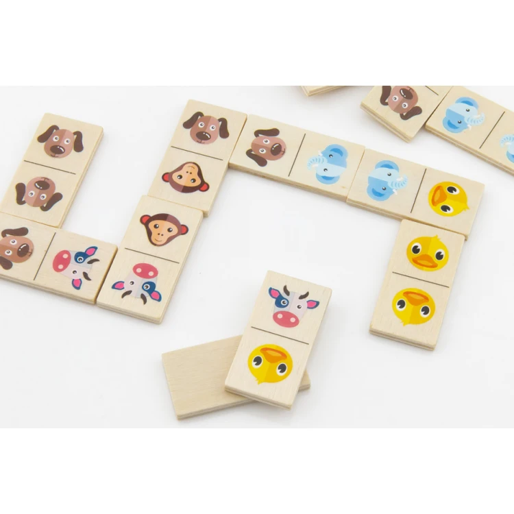 Domino Farm in a Wooden Box with Your Engraving - GR005