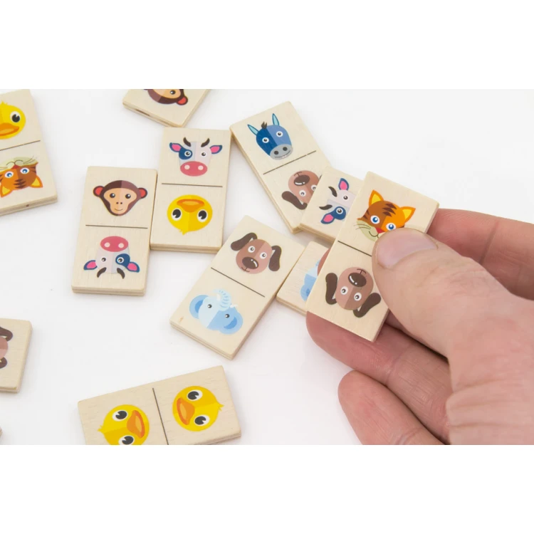 Domino Farm in a Wooden Box with Your Engraving - GR005