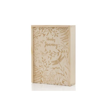 Wooden trinket box with any engraving - KAS014