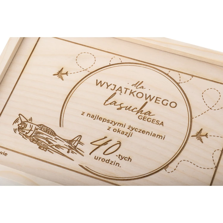Wooden Gift Box Laser Engraved - KAS017