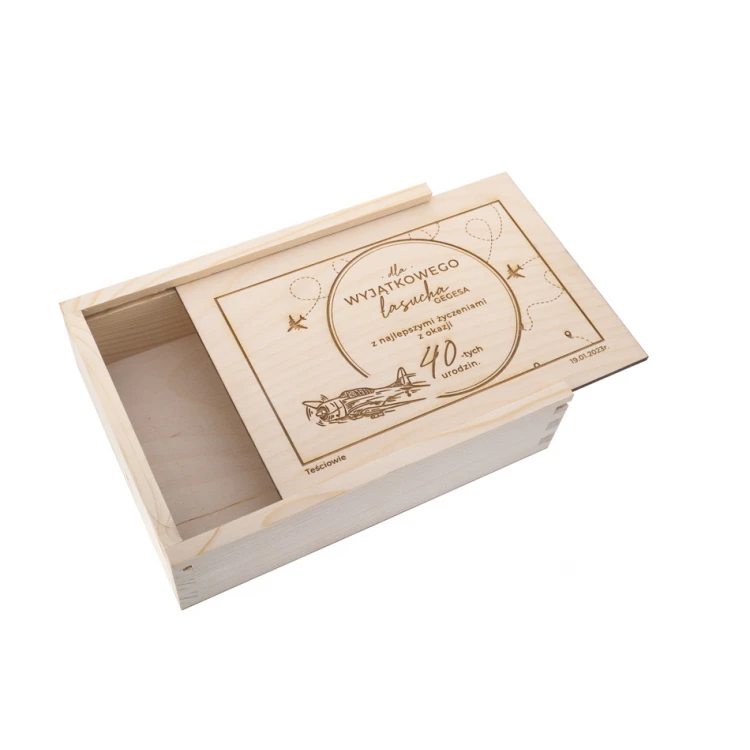 Wooden Gift Box Laser Engraved - KAS017