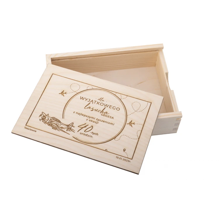 Wooden Gift Box Laser Engraved - KAS017