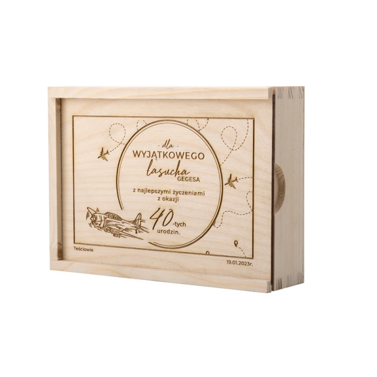 Wooden Gift Box Laser Engraved - KAS017
