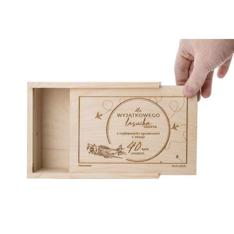 Wooden Gift Box Laser Engraved - KAS017