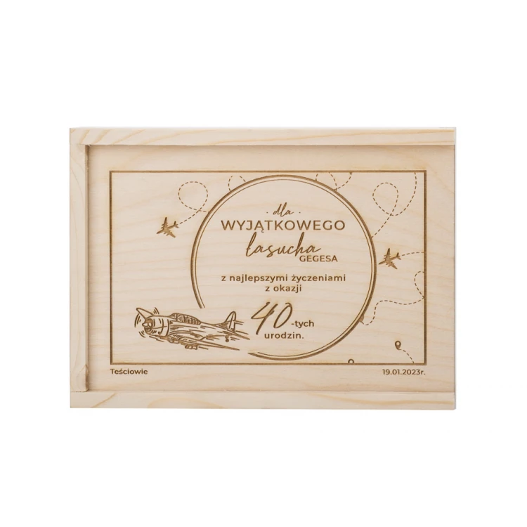 Wooden Gift Box Laser Engraved - KAS017