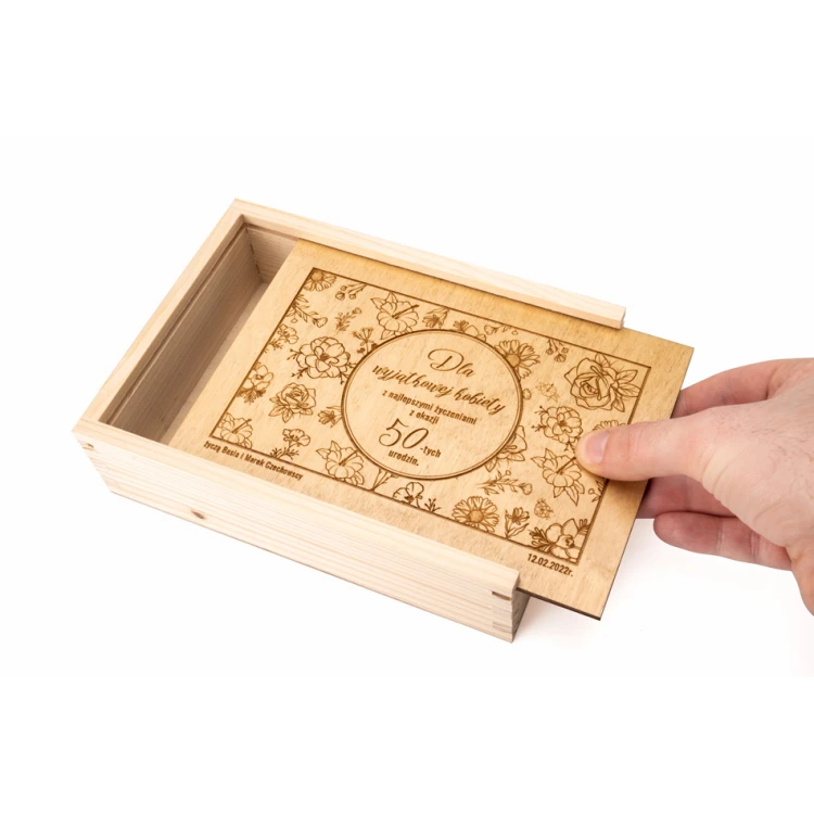 Wooden Laser Engraved Box - KAS016