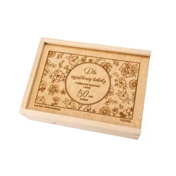 Wooden Laser Engraved Box - KAS016